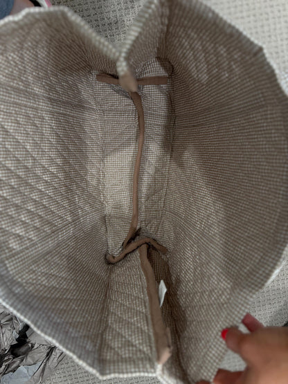 Personalized Quilted Cotton Tote Bag | Monogrammed Gingham Everyday Carryall
