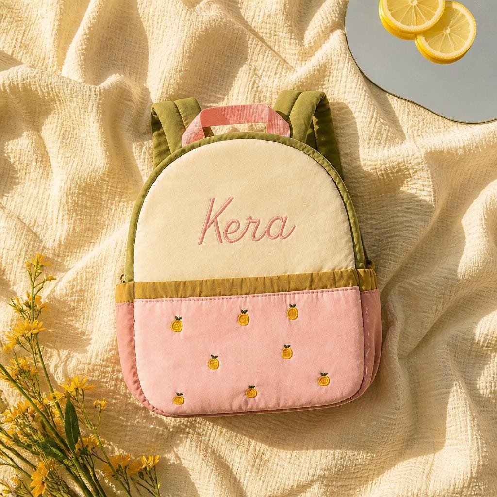 Personalized Toddler Backpack | Embroidered Kids Preschool Daycare Bag
